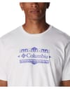 Columbia + Explorers Canyon™ Back Ss Tee White/Bordered Beauty Graphic - 3