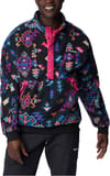 Wintertrainer™ Fleece Pullover Black Woven Nature Print + Columbia