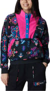 Wintertrainer™ Fleece Pullover Black Woven Nature Print Fuchsia Fizz + Columbia