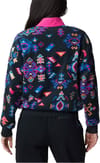 Columbia + Wintertrainer™ Fleece Pullover Black Woven Nature Print Fuchsia Fizz