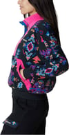 Columbia + Wintertrainer™ Fleece Pullover Black Woven Nature Print Fuchsia Fizz - 3