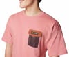 Columbia + Painted Peak Knit SS Top Pink Agave Auburn - 3