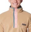 Columbia + M Helvetia Half Snap Fleece Canoe Salmon Rose Cloudburst - 4