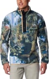 M Helvetia Half Snap Fleece Napa Green Chasing Falls Print Black C + Columbia