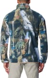 Columbia + M Helvetia Half Snap Fleece Napa Green Chasing Falls Print Black C