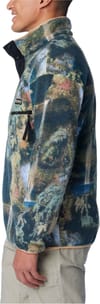 Columbia + M Helvetia Half Snap Fleece Napa Green Chasing Falls Print Black C - 3