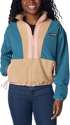 W Back Bowl Fleece Cloudburst Canoe Salmon Rose + Columbia
