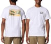 Explorers Canyon Back SS Tee White, Trailscape + Columbia