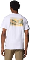 Columbia + Explorers Canyon Back SS Tee White, Trailscape - 3