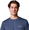 Columbia + Kwick Hike Back Graphic SS Tee Collegiate Navy Heather, Planet Watch - 5