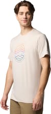Columbia + Kwick Hike Graphic SS Tee Dark Stone Heather, Peaked Lifestyle - 3