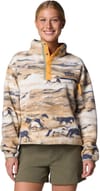 Helvetia II Printed Cropped Half Snap Lemon Wash Roaming + Columbia