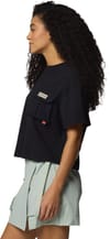 Columbia + Cove Beach Cropped Pocket Tee Black - 3