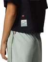 Columbia + Cove Beach Cropped Pocket Tee Black - 4
