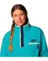 Columbia + Helvetia II Cropped Half Snap Fleece Teal - 4