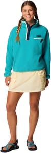 Columbia + Helvetia II Cropped Half Snap Fleece Teal - 6