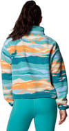 Columbia + Helvetia II Printed Cropped Half Snap Teal Rogue Valley