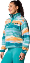 Columbia + Helvetia II Printed Cropped Half Snap Teal Rogue Valley - 3