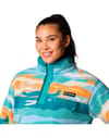Columbia + Helvetia II Printed Cropped Half Snap Teal Rogue Valley - 4