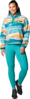 Columbia + Helvetia II Printed Cropped Half Snap Teal Rogue Valley - 7