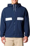 Spire Valley Hooded Windbreaker Collegiate Navy White + Columbia