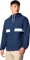 Columbia + Spire Valley Hooded Windbreaker Collegiate Navy White - 3