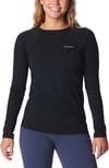 Midweight Stretch Long Sleeve Top W Black + Columbia