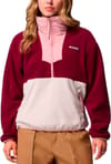 Sequoia Grove 1/2 Zip Fleece Rich Wine Dark Stone Eraser Pink + Columbia
