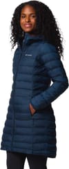 Columbia + Lake 22 II Down Long Hooded Jacket Collegiate Navy - 3