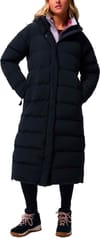 Amaze Puff Long Hooded Jacket Black + Columbia