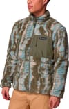 Columbia + Winter Pass Reversible Fleece Stone Green Tracks - 3