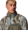Columbia + Winter Pass Reversible Fleece Stone Green Tracks - 5
