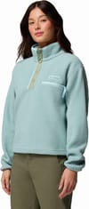 Columbia + Helvetia II Cropped Half Snap Fleece Crushed Blue Safari Marine Light - 3