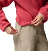 Columbia + Helvetia II Cropped Half Snap Fleece Washed Red Moonvista Dark Stone - 5