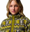 Columbia + Helvetia II Printed Cropped Half Snap Mossy Green Retrotree - 4