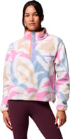 Columbia + Helvetia II Printed Cropped Half Snap White Floristic