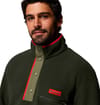 Columbia + Helvetia II Half Snap Fleece Greenscape - 4