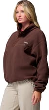 Columbia + Helvetia II Cropped Half Snap Fleece Tobacco - 3