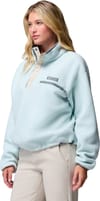 Columbia + Helvetia II Cropped Half Snap Fleece Tea Light Dark Stone - 3