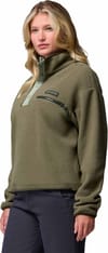 Columbia + Helvetia II Cropped Half Snap Fleece Stone Green Safari - 3