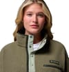 Columbia + Helvetia II Cropped Half Snap Fleece Stone Green Safari - 4