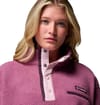 Columbia + Helvetia II Cropped Half Snap Fleece Antique Mauve Mineral Pink - 4