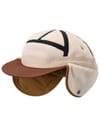Columbia + Landroamer Ear Flap Cap Delta Tobacco Working Badge - 9