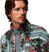 Columbia + Helvetia II Printed Half Snap Fleece Sedona Sage Geomix - 4