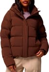 Amaze Puff Hooded Jacket Tobacco + Columbia
