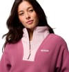Columbia + Sequoia Grove II Half Zip Fleece Antique Mauve Moonvista Mineral Pink - 6