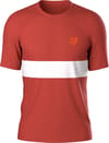 Performance SS Tshirt M Pompeian Red White + Compressport