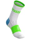 Compressport + Pro Racing Socks Winter Run Star White/Norse Blue/Neon Green - 3