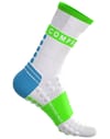 Compressport + Pro Racing Socks Winter Run Star White/Norse Blue/Neon Green - 4