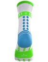 Compressport + Pro Racing Socks Winter Run Star White/Norse Blue/Neon Green - 6